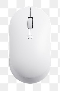 White png wireless optical mouse mockup digital device