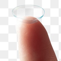 Png smart contact lens on fingertip new tech