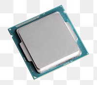 Computer CPU png mockup closeup