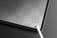 Digital tablet screen mockup png smart tech