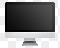 Computer screen mockup png digital device