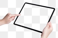 Digital tablet mockup png for online learning