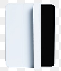White digital tablet case mockup png