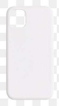 White mobile phone case mockup png product showcase back view