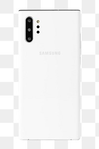 Samsung Galaxy Note 10+ aura white png mobile phone rear vi. SEPTEMBER 14, 2020 - BANGKOK, THAILAND