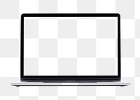 Laptop screen mockup png digital device