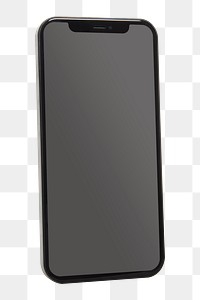 Smartphone black screen mockup png innovative future technology