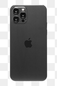 Graphite Apple iPhone 12 Pro png phone rear view mockup. NOVEMBER 12, 2020 - BANGKOK, THAILAND