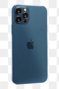 Pacific Blue Apple iPhone 12 Pro png phone rear view mockup. NOVEMBER 12, 2020 - BANGKOK, THAILAND