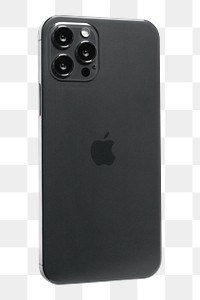 Graphite Apple iPhone 12 Pro png phone rear view mockup. NOVEMBER 12, 2020 - BANGKOK, THAILAND