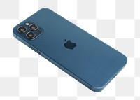 Pacific Blue Apple iPhone 12 Pro png phone rear view mockup. NOVEMBER 12, 2020 - BANGKOK, THAILAND