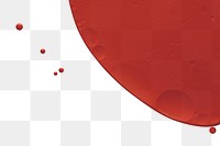 PNG background red oil liquid bubble transparent