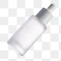 PNG dropper bottle transparent product packaging for beauty and skincare