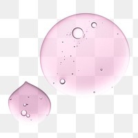 PNG pink liquid bubble macro shot