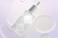 PNG serum bottle mockup product packaging for beauty and skincare