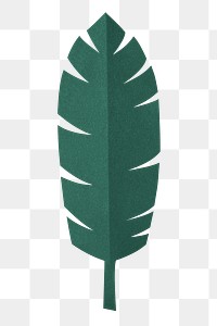 Png banana leaf mockup paper craft style