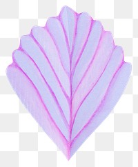 Colorful leaf png mockup in paper craft style