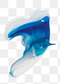 Fluid art png blue aesthetic colorful acrylic paint DIY