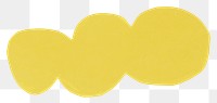 Yellow cloud png sticker DIY paper craft