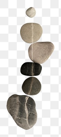 Zen rocks mockup png transparent health and wellbeing concept