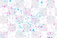 Abstract png transparent background with pink and blue crayon art