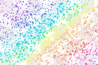 Rainbow png transparent background with wax melted crayon art