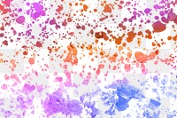 Colorful png transparent background with wax melted crayon art