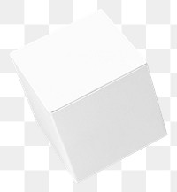 Blank white box mockup png design element