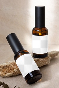 Aromatic spray bottle mockup png therapeutic product packaging