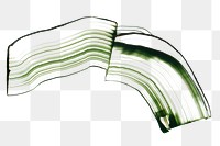 Green comb painting texture png DIY irregular shape abstract art