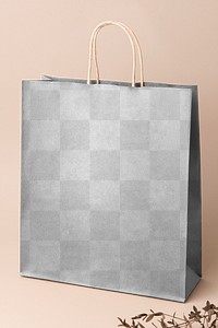 Paper shopping bag mockup png for eco brands