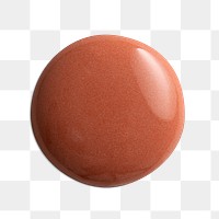 Brown paint blob png element