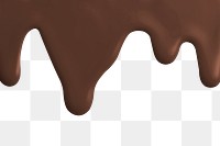 Brown dripping paint png element