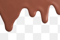 Brown dripping paint png element