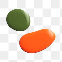 Colorful paint blob png element