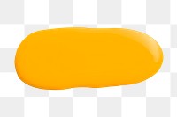 Yellow paint drop png design element