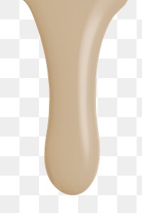 Beige dripping paint png element