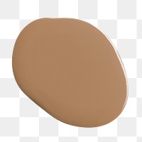 Brown paint drop png design element