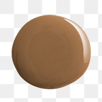 Brown paint blob png element