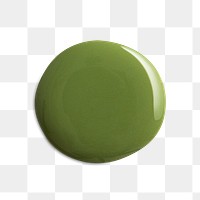 Green paint blob png element