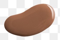 Brown paint drop png design element