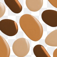 Nude tone paint blob png element