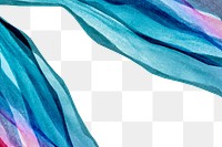 Ombre blue watercolor background png transparent abstract style