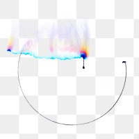 Aesthetic abstract chromatography art vector circle element