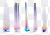 Aesthetic abstract chromatography art png element