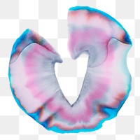 Aesthetic abstract chromatography art png element