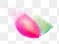 Aesthetic abstract chromatography art png element