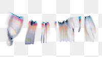 Aesthetic abstract chromatography art png element