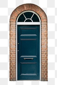 Modern house door png clipart, European entrance architecture