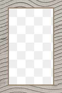 Png beige textured frame mockup